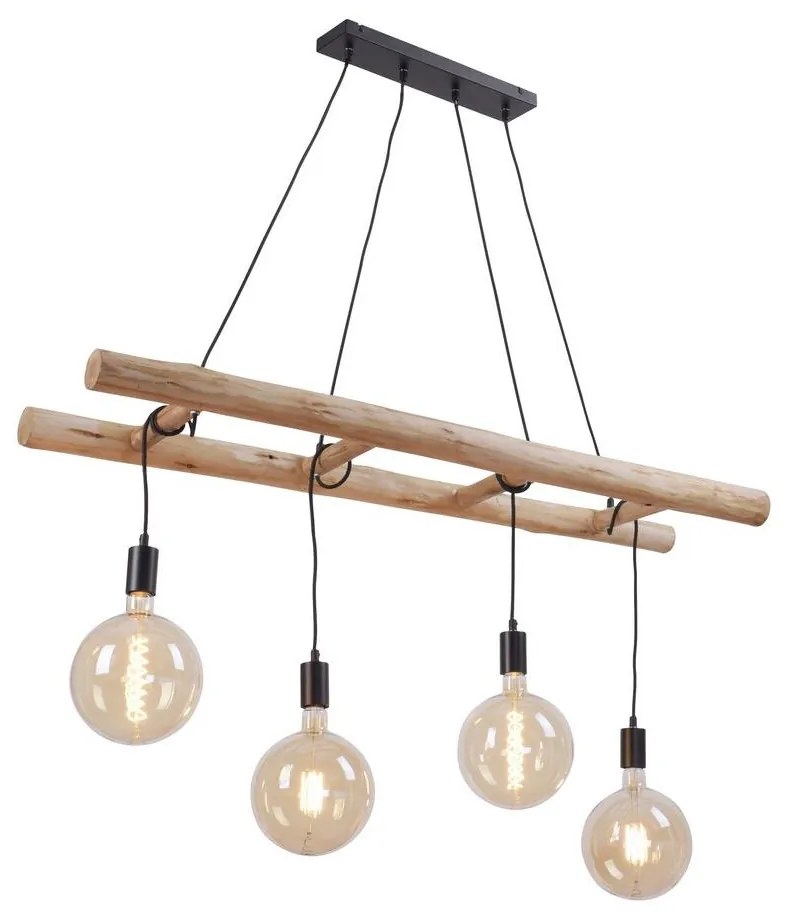 Leuchten Direkt 15025-18 - Csillár zsinóron EDGAR 4xE27/60W/230V