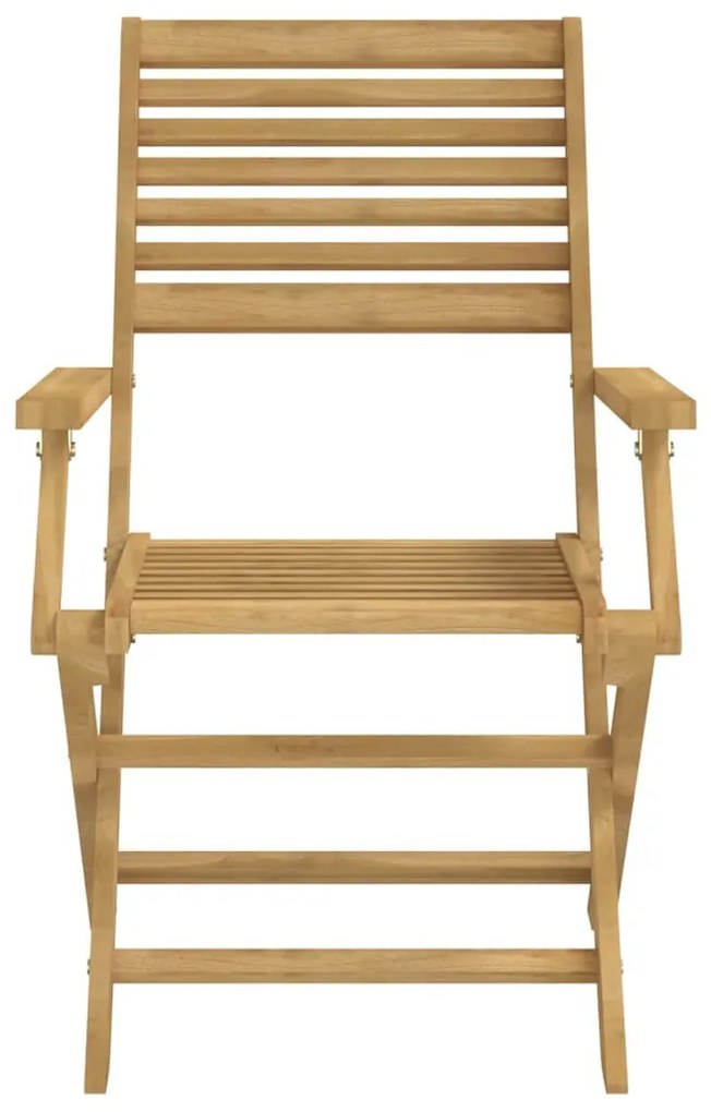 8 db összecsukható tömör akácfa kerti szék 54,5x61,5x86,5 cm