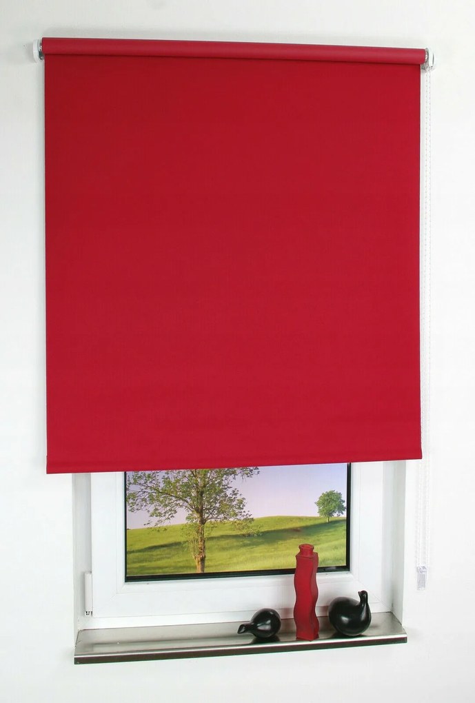 Redőny Beltéri Redőny 70x175 cm Sötétítő Kész Piros