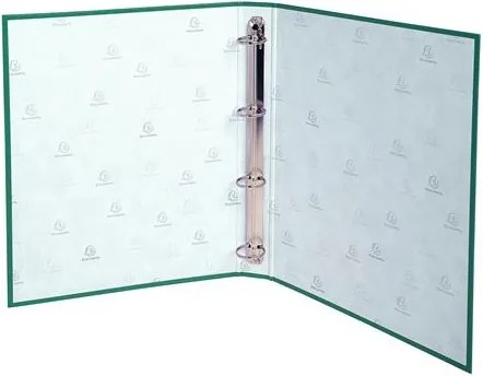 Gyűrűs könyv, 4 gyűrű, 40 mm, A4, karton, EXACOMPTA, zöld (EX51373E)