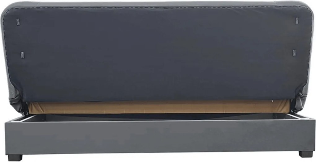 Wersalka Rozkładana PIANO Szara Welurowa