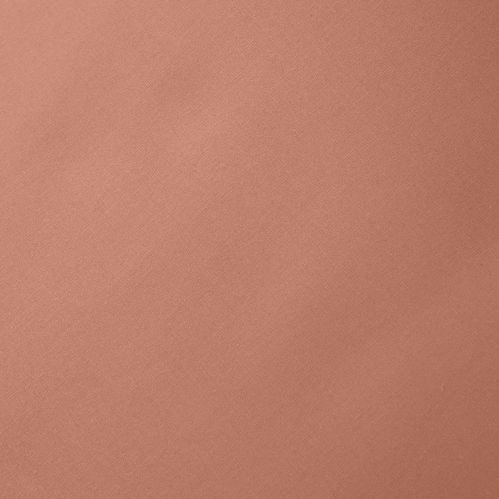 Terrakotta színű gumis pamut-perkál lepedő 90x190 cm Cotton Percale – Bianca