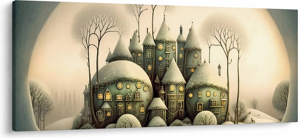 Kép - Mesebeli házikók (120x50 cm)