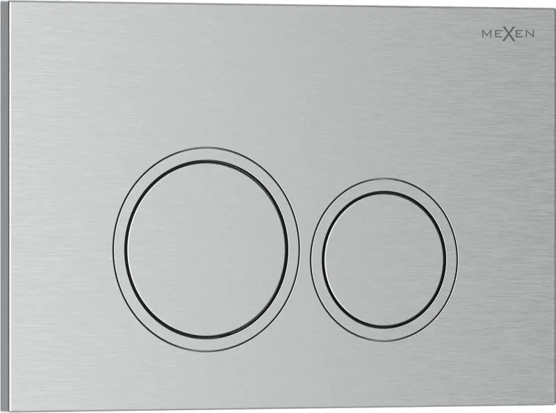 Mexen Tex 01 öblítőgomb, szálcsiszolt nikkel - 6101-10