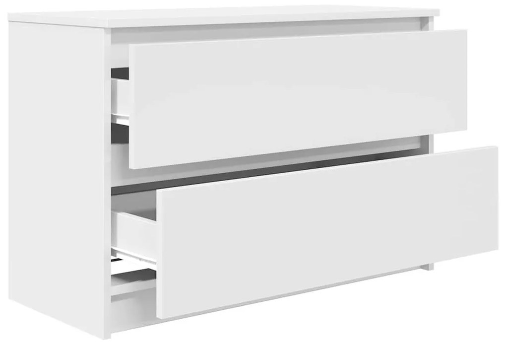 fehér szerelt fa TV-szekrény 80x35x54 cm