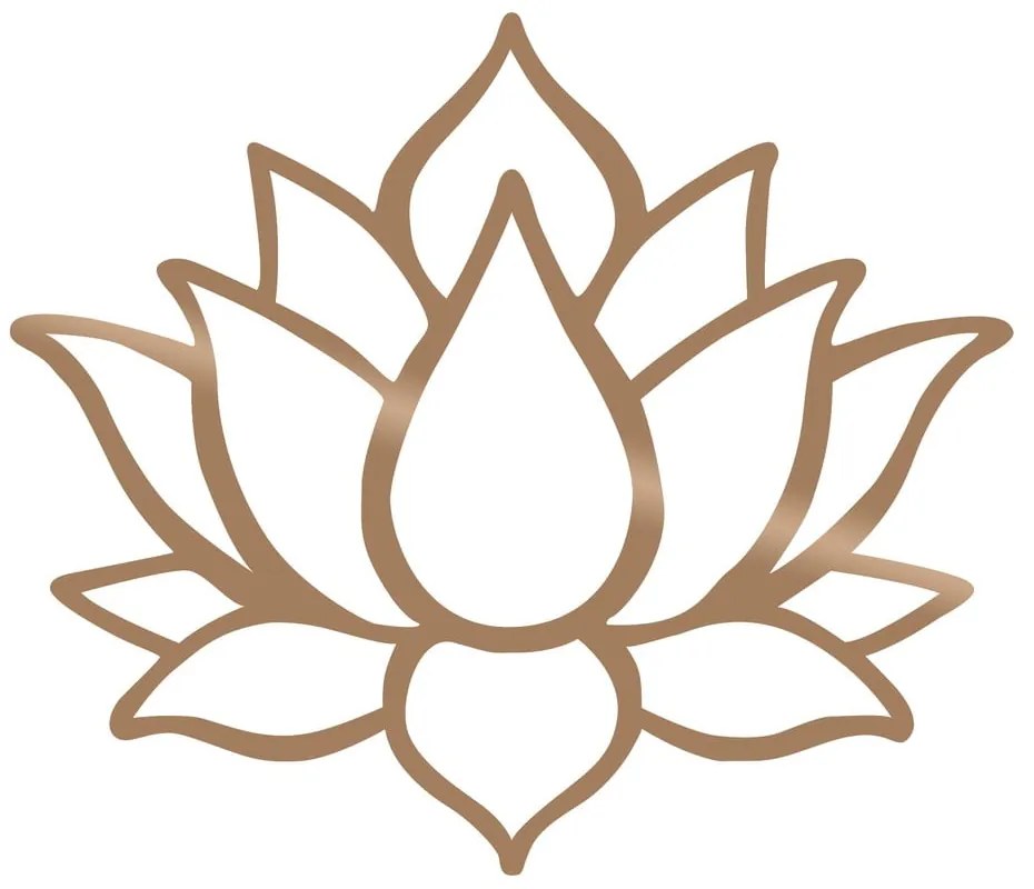 Lotus aranyszínű fali dekoráció - Wallity