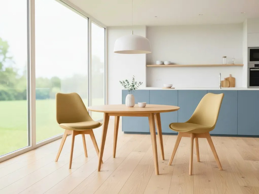 Bézs BALI MARK szék bükk lábakkal