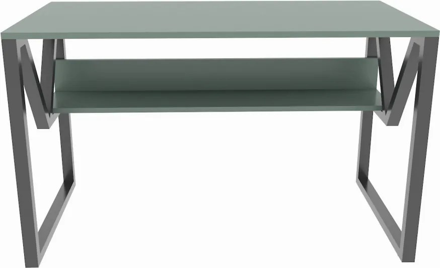 Lona íróasztal, zöld-fekete, 120 cm
