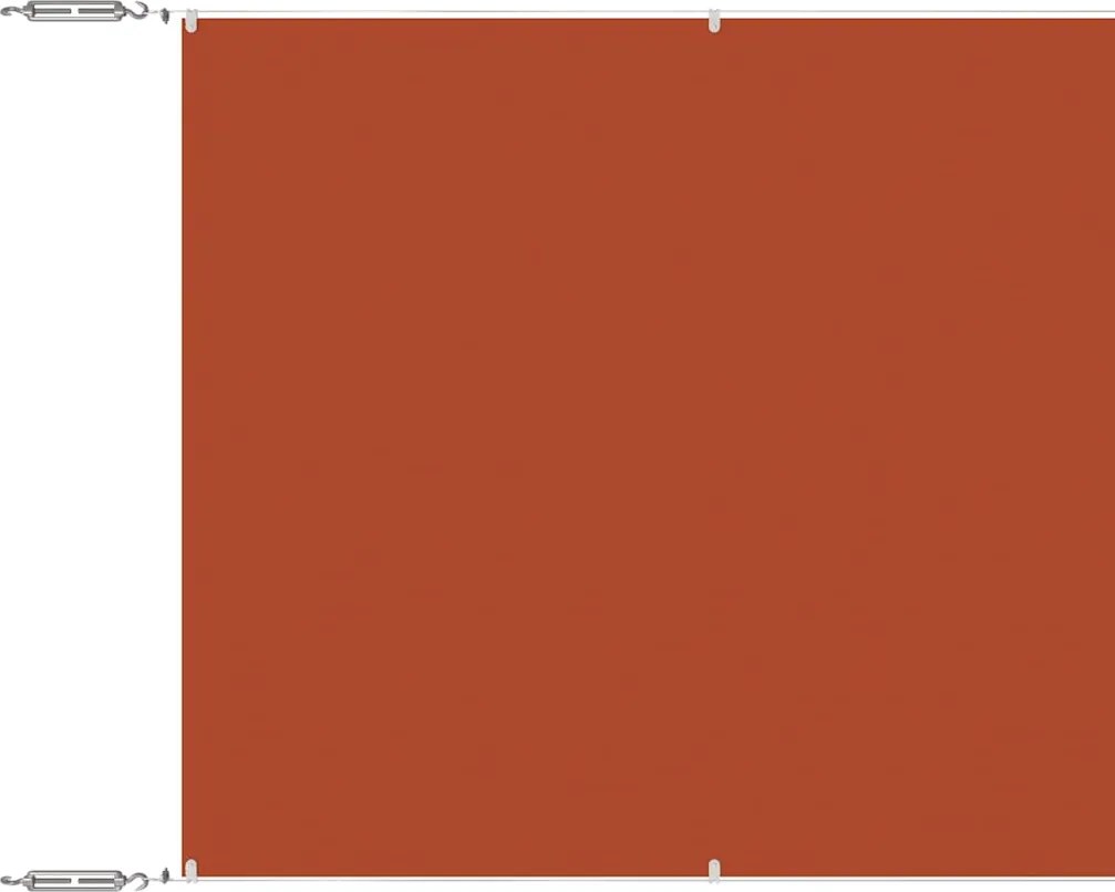 vidaXL terrakotta oxford-szövet függőleges napellenző 140 x 800 cm