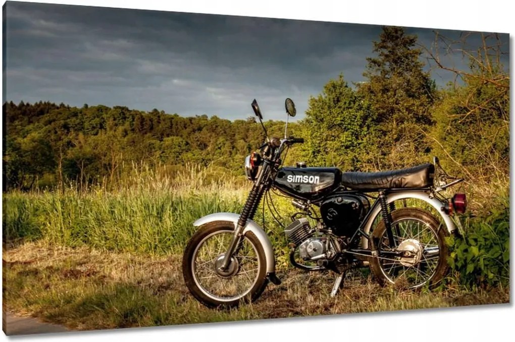 Vászonkép 120x70 Fekete Simson