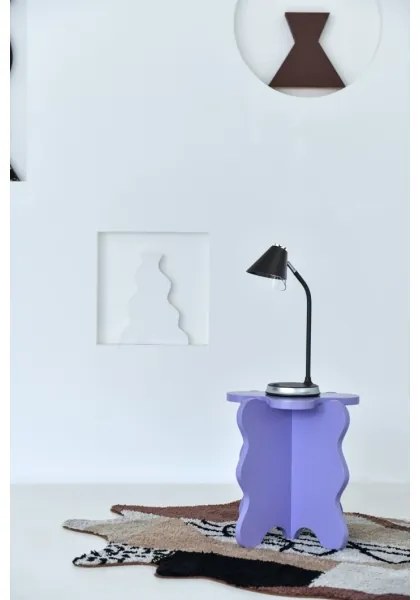 Immax 08972L - FINCH LED asztali lámpa, 9W, 12cm, szürke/krom, dimmelhető