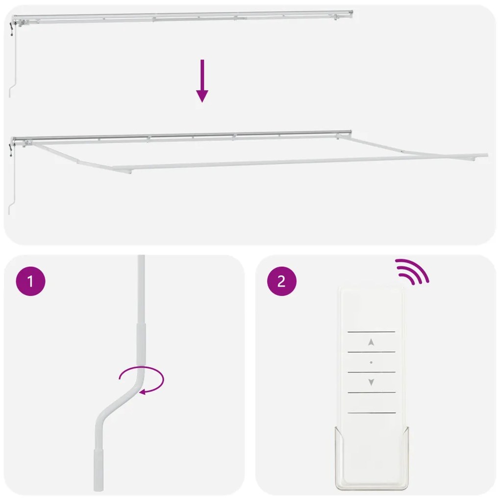 Behúzható napellenző 600 × 300 cm sárga és narancssárga