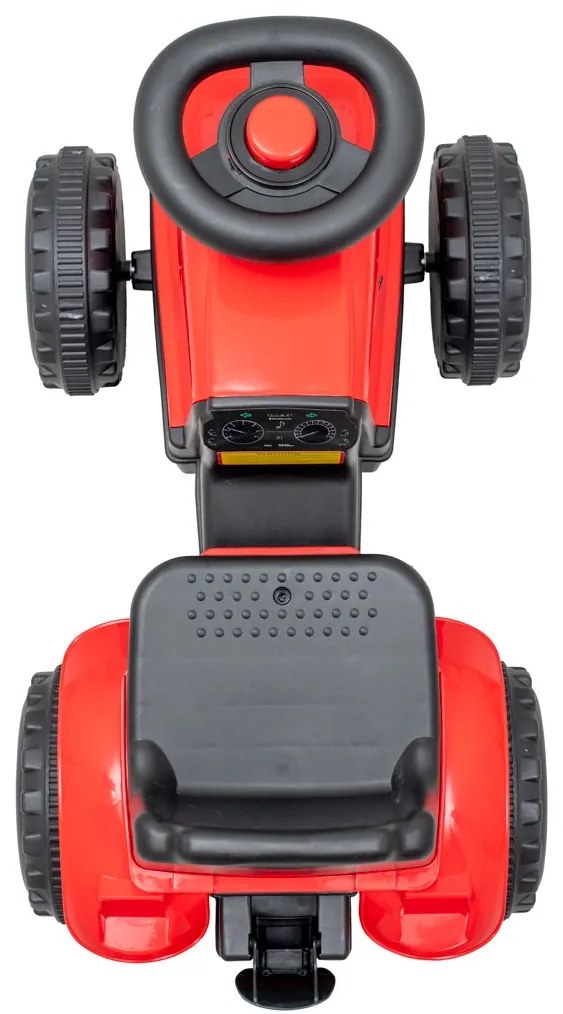 Gyermek lábbal hajtós traktor Baby Mix Benny piros