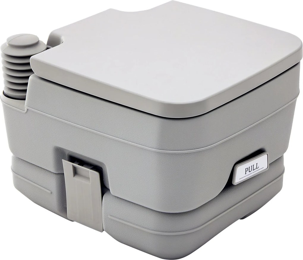 HOMCOM Összecsukható Utazó WC, max. terhelhetőség 200 kg, 10L Hordozható WC, Száraz Elválasztású WC Kemperkedéshez, Túrázáshoz, Utazáshoz, Horgászatho