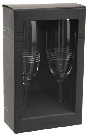 Orion Szívek 2 db-os pezsgőspohár készlet, 0,22 l