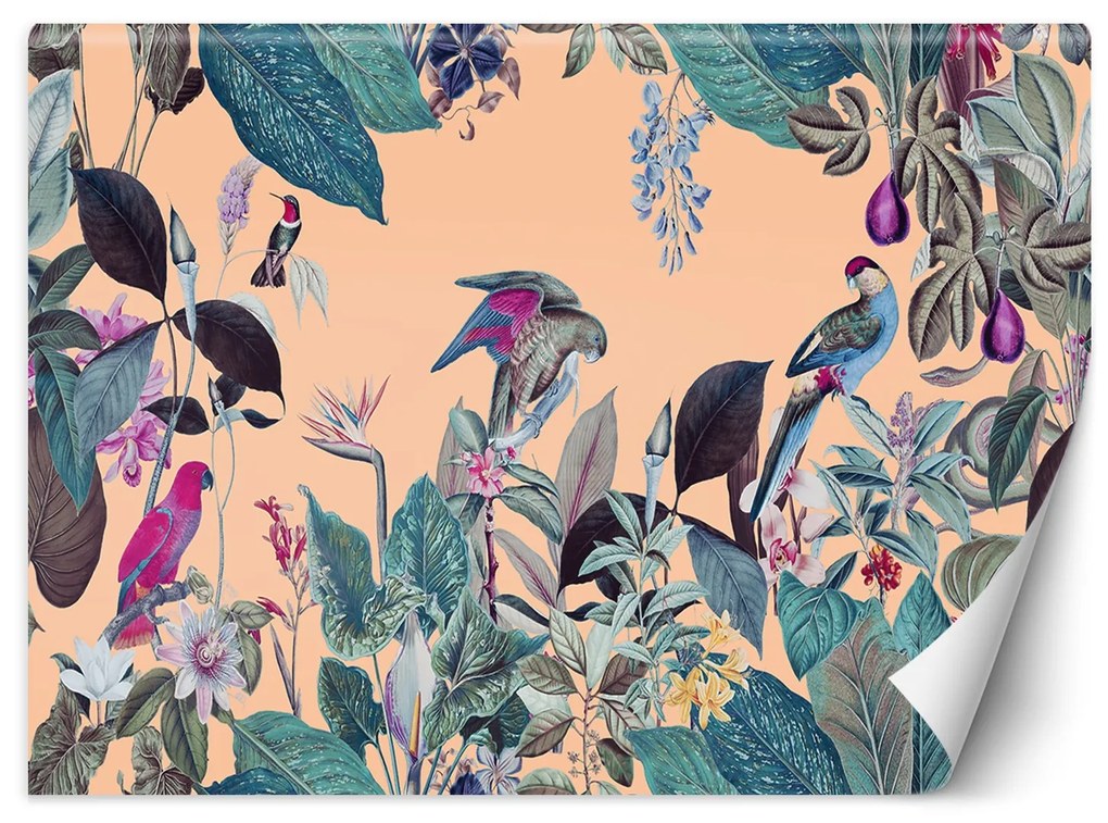 Gario Fotótapéta Rózsaszín és lila trópusok - Andrea Haase Anyag: Vlies, Méret: 150 x 105 cm