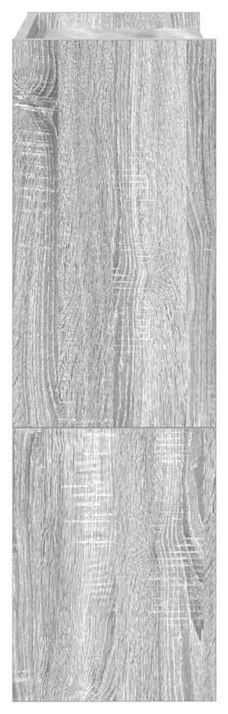 szürke sonoma színű szerelt fa cipőtartó 60x25x81 cm