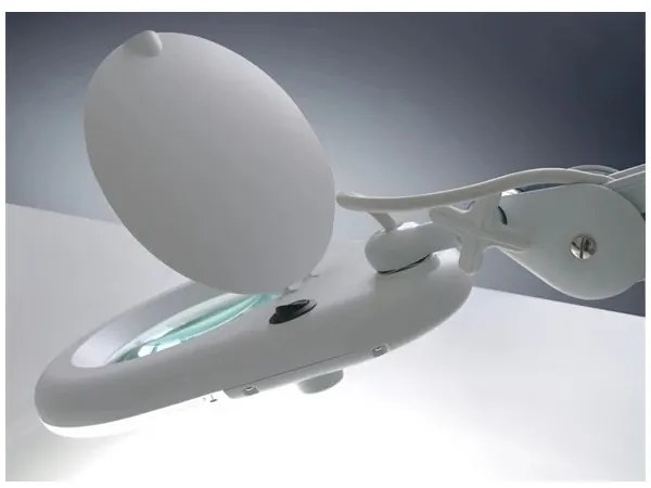 LED Asztali lámpa nagyítóval LED/9W/230V fehér/króm