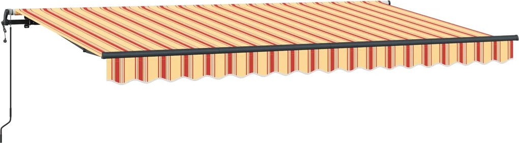 vidaXL Behúzható napellenző Sárga 400 x 200 cm szövet