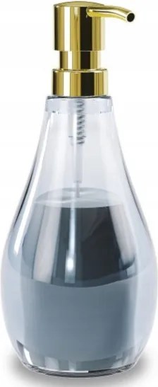 Folyékony szappan adagoló üveg kék, arany fürdőszobai Droplet