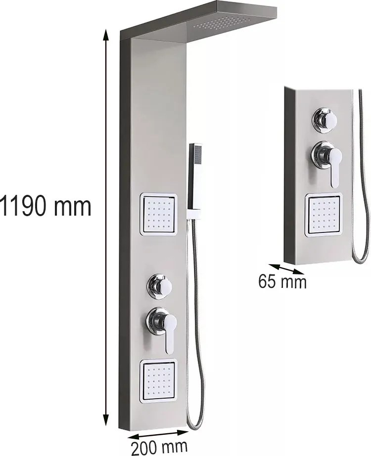 Merino hidromasszázs zuhanypanel