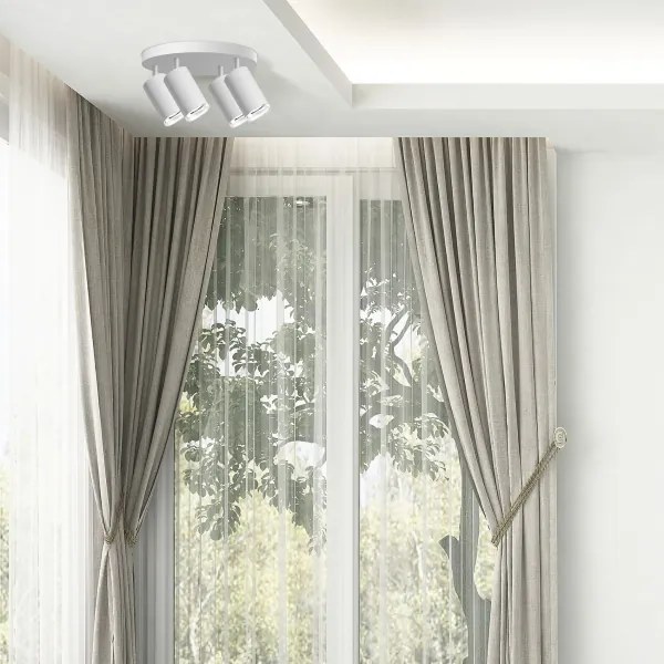LED RGBW fényerőszabályozható fürdőszobai spotlámpa TURYN 4xGU10/4,8W/230V IP44 fehér