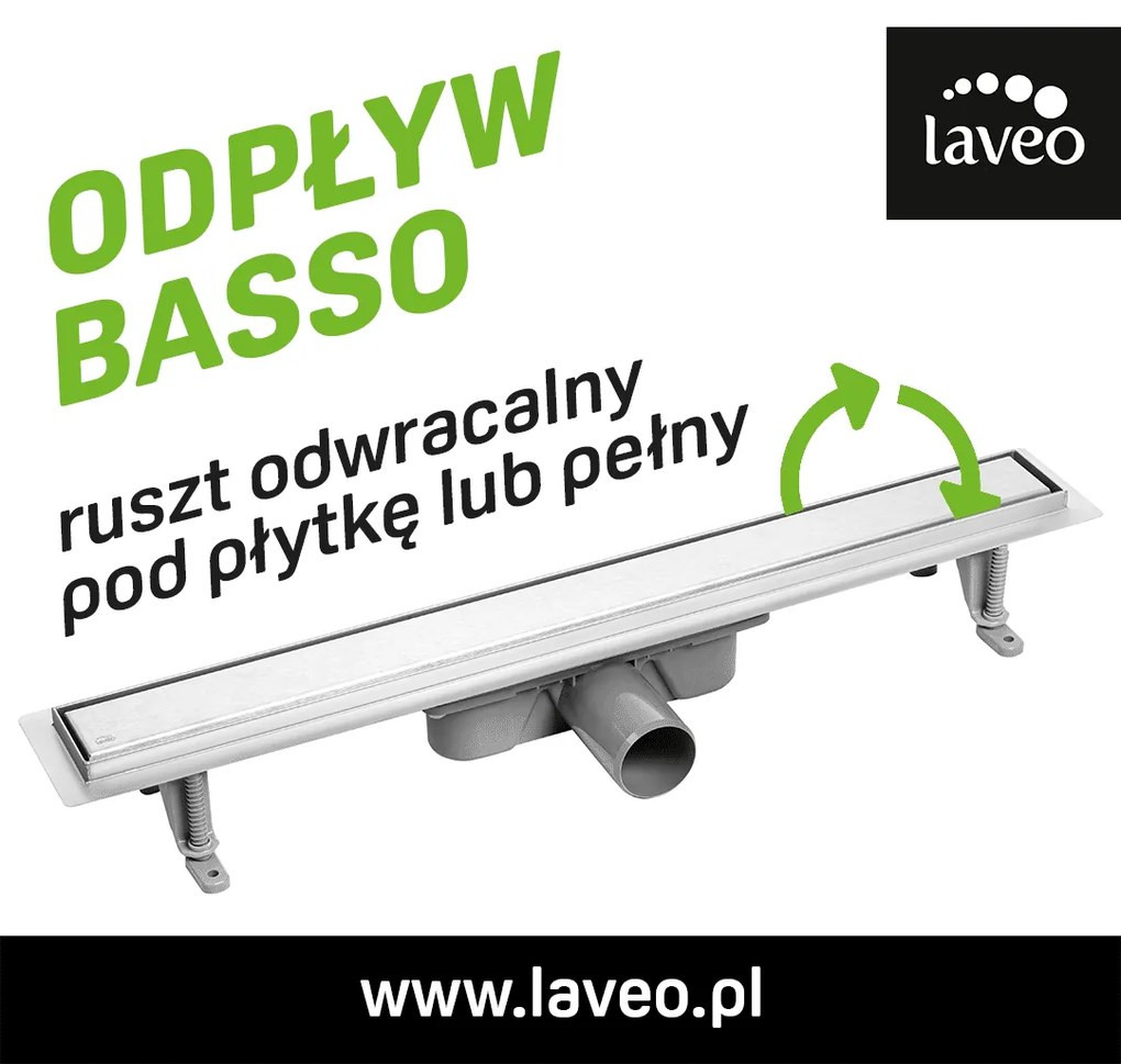 Laveo Basso, lineáris lefolyó ráccsal 70 cm, arany, LAV-COB_870D