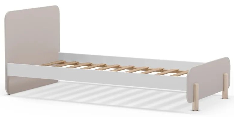 Krémszínű borovi fenyő gyerekágy 90x190 cm Nora – Marckeric