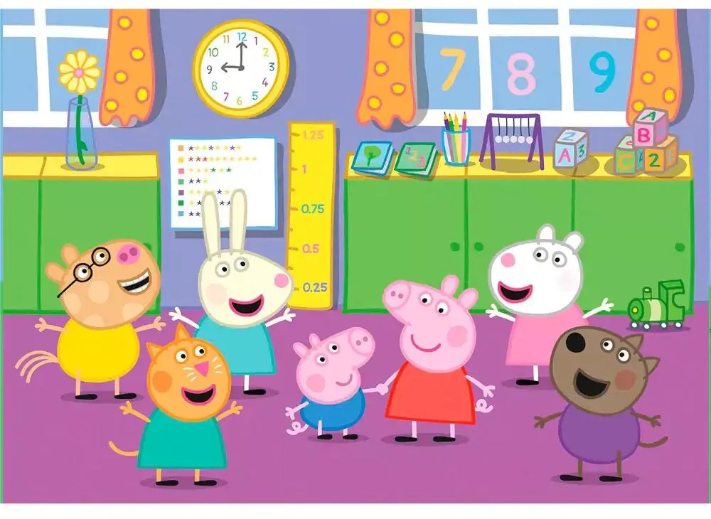 Peppa malac Picnic and School 2x60 db-os puzzle Clementoni