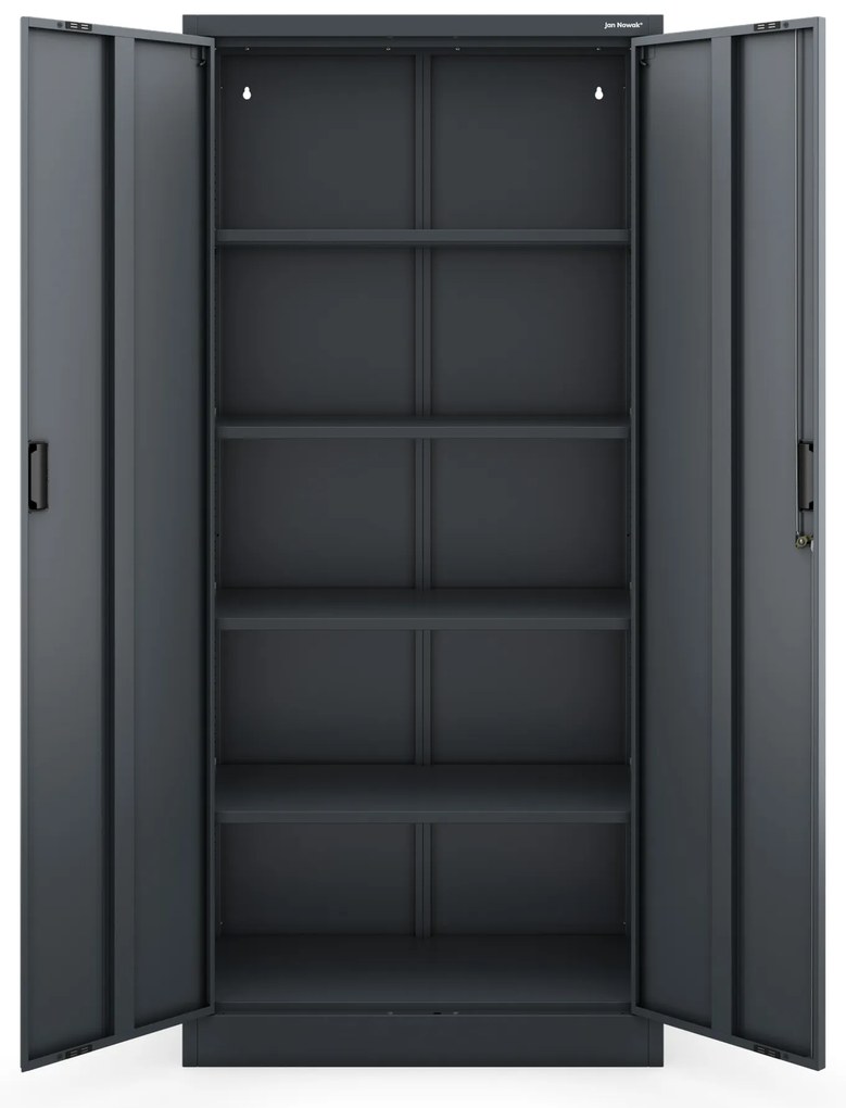 Fém szekrény JAN Compact 1750 x 800 x 400 mm, antracit