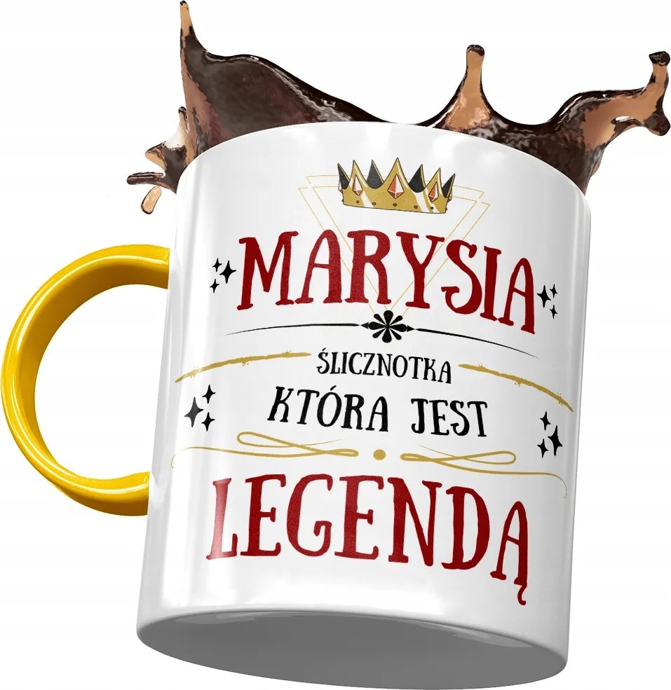 Sárga Bögre Maji Marinak Ajándék Nyomtatott Fotóval