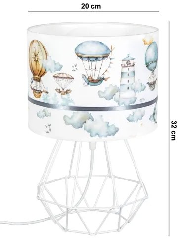 Gyereklámpa PIKKI 1xE27/60W/230V kék