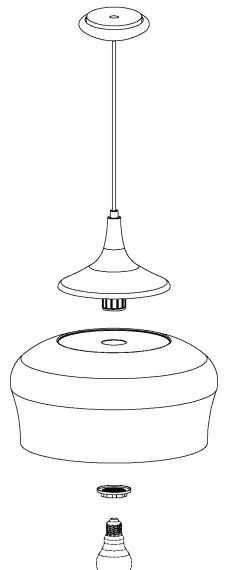 Eglo 95383 - Csillár OBREGON 1xE27/60W/230V