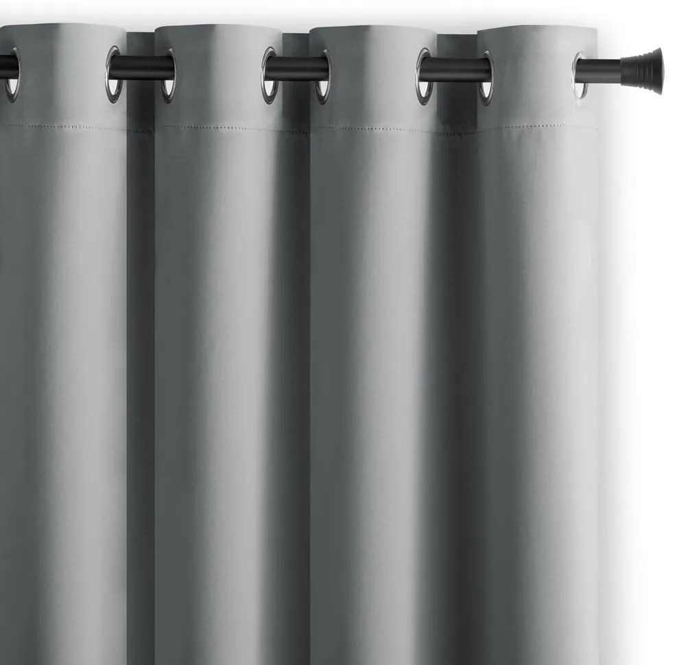 Szürke sötétítő függöny 140x175 cm Eyelets – Restilo