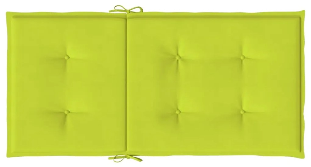 6 db élénkzöld oxford szövet háttámlás székpárna 100x50x3 cm