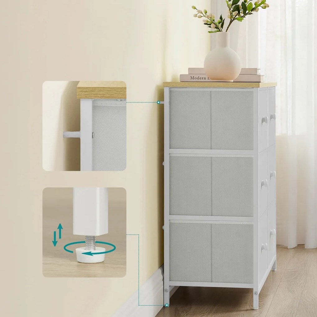 E1032 WT komód, 80 cm, L