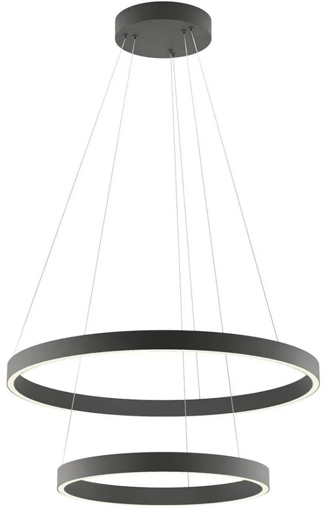 Redo 01-2891 - LED Dimmelhető csillár zsinóron FEBE LED/62W/230V fekete