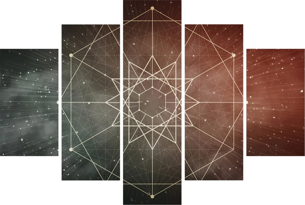 Kép - Kozmikus dodekagram (150x105 cm)