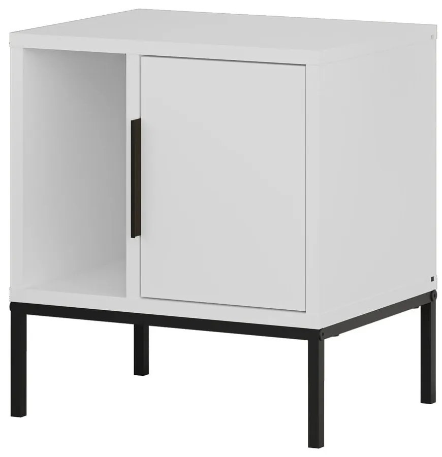 Fehér éjjeliszekrény Lani – Marckeric