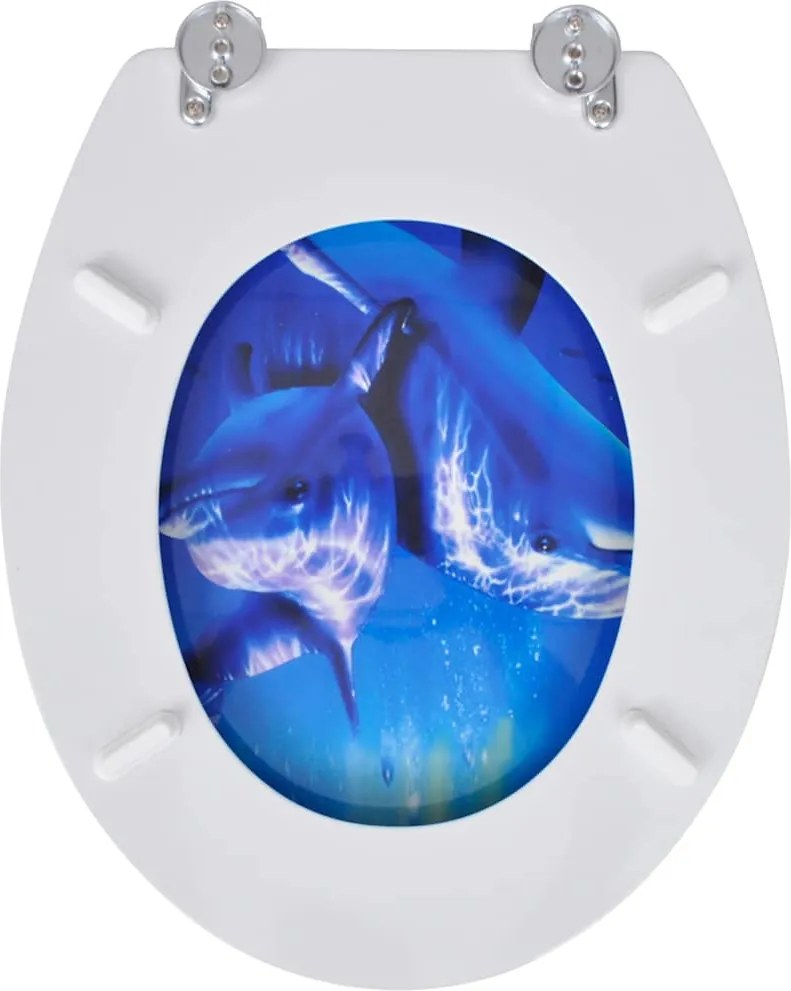 2 db delfinmintás MDF WC ülőke