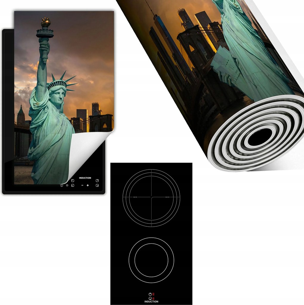 Indukciós Védőszőnyeg Konyhapult 30x52 Város New York