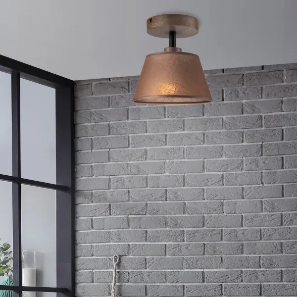 Brilagi - LED mennyezeti lámpa ANTHONY 1xE14/60W/230V dióbarna