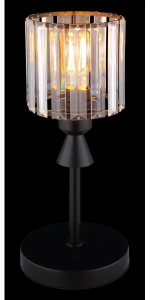 Globo 15742T - Asztali lámpa JORDANA 1xE27/60W/230V átm. 15 cm fekete