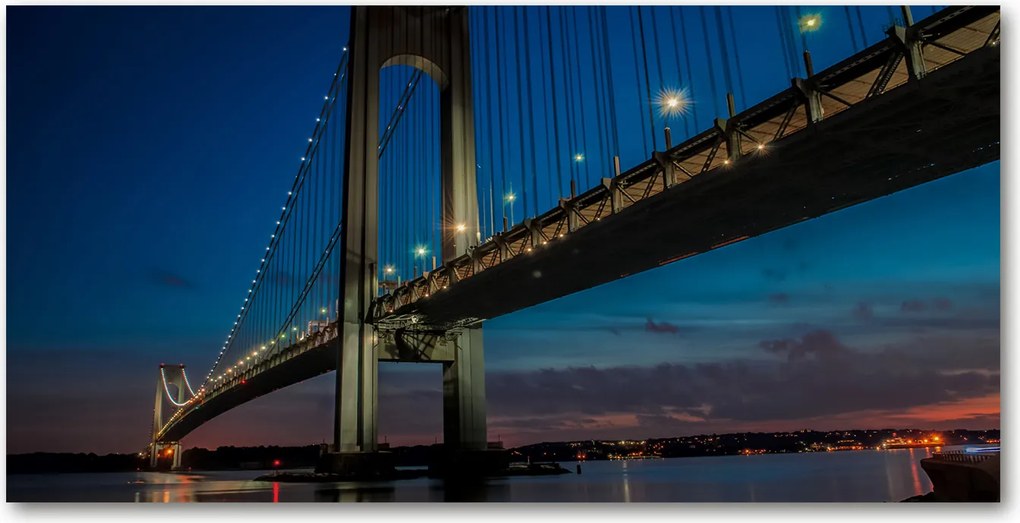 Fotó üvegkép Brooklyn híd 140x70