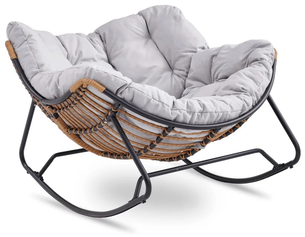 Fotel Bujany ELTON Szary