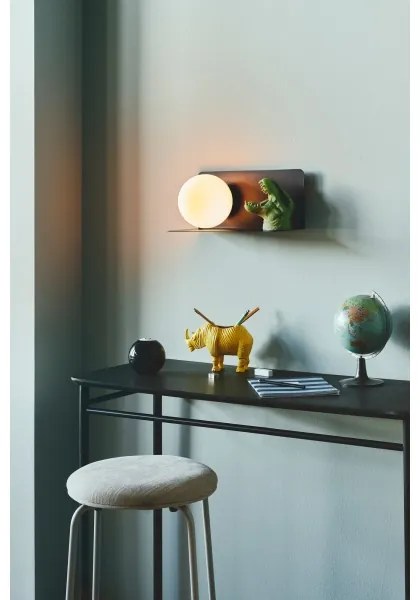 Nordlux - Fali lámpa polccal LILIBETH 1xE14/25W/230V fekete