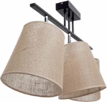 NOVOLUX 717G-G05X1A-02 ESTILO Ernyős Mennyezeti Lámpa Fekete E27 IP20