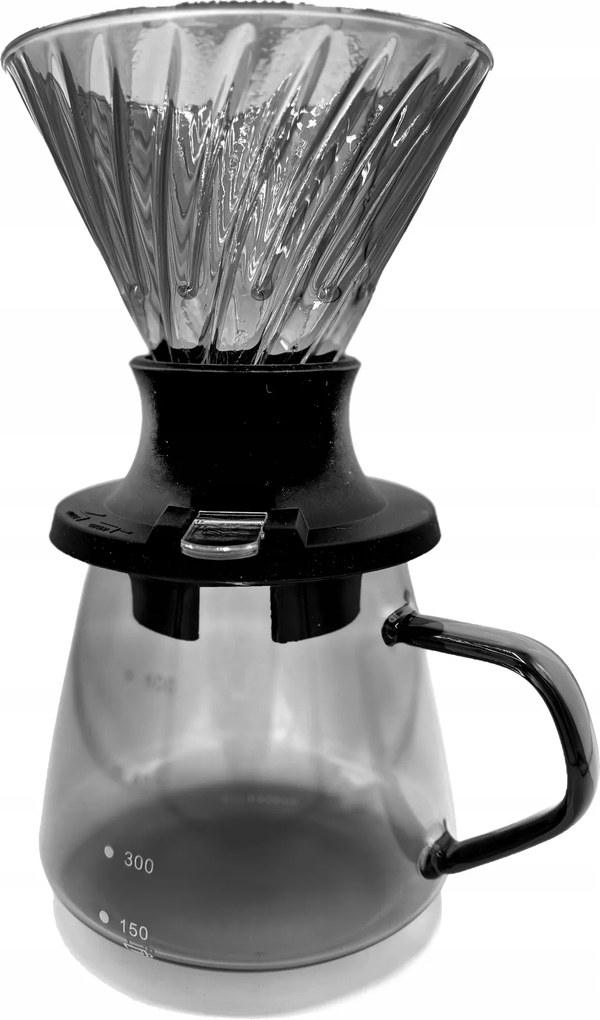 Kávéfőző 600ml üveg szürke dripper switch szerver szett