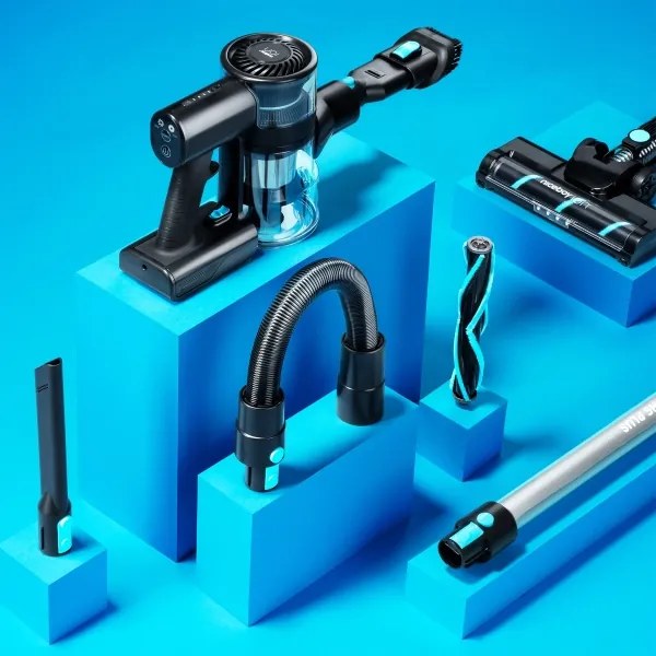 Niceboy ION Hurricane H5 Plus- Vezeték nélküli álló porszívó 2in1 140W/2200 mAh fekete