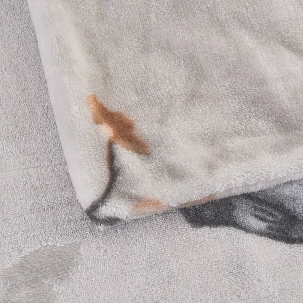 Szürke egyszemélyes mikroplüss ágyneműhuzat 140x200 cm Ronja – My House